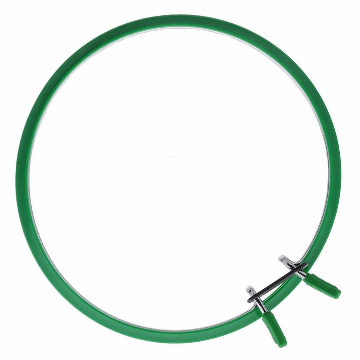 Large Spring Metal Embroidery Hoop Nurge 160-1 Deep Green