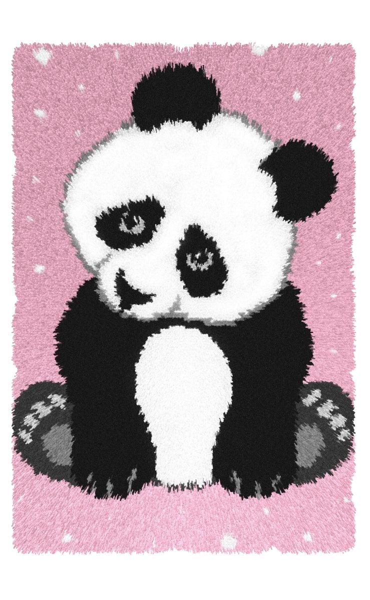 Latch-hook Carpet Kit on canvas Panda 4159