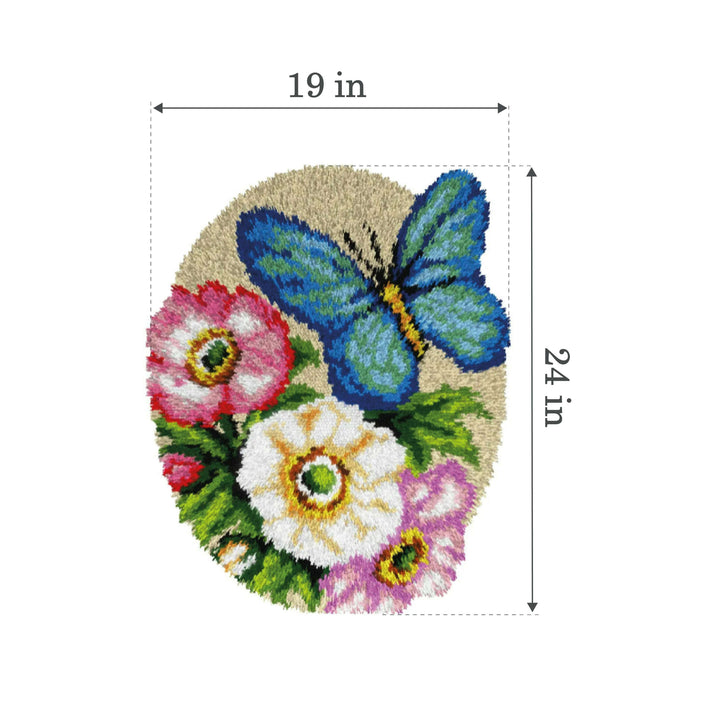 Latch hook rug kit "Butterfly" 4238