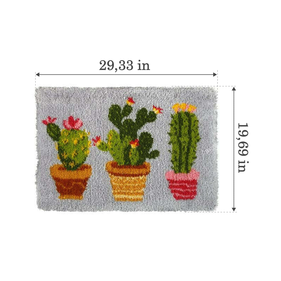 Latch hook rug kit "Cactus" 4076
