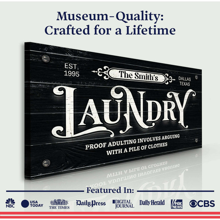 Laundry Room Sign VII