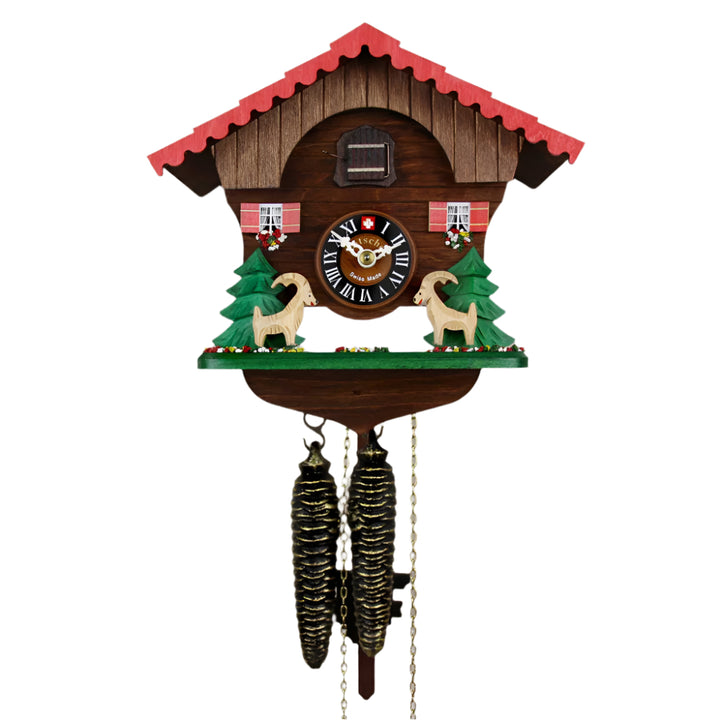 Leaping Ibex Chalet Cuckoo Clock