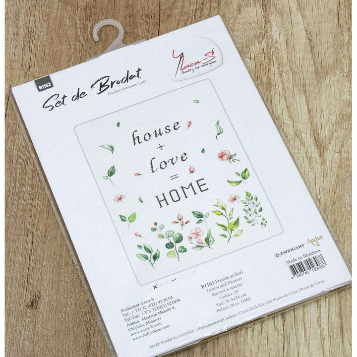 Leaves and Flowers B1162L Counted Cross-Stitch Kit