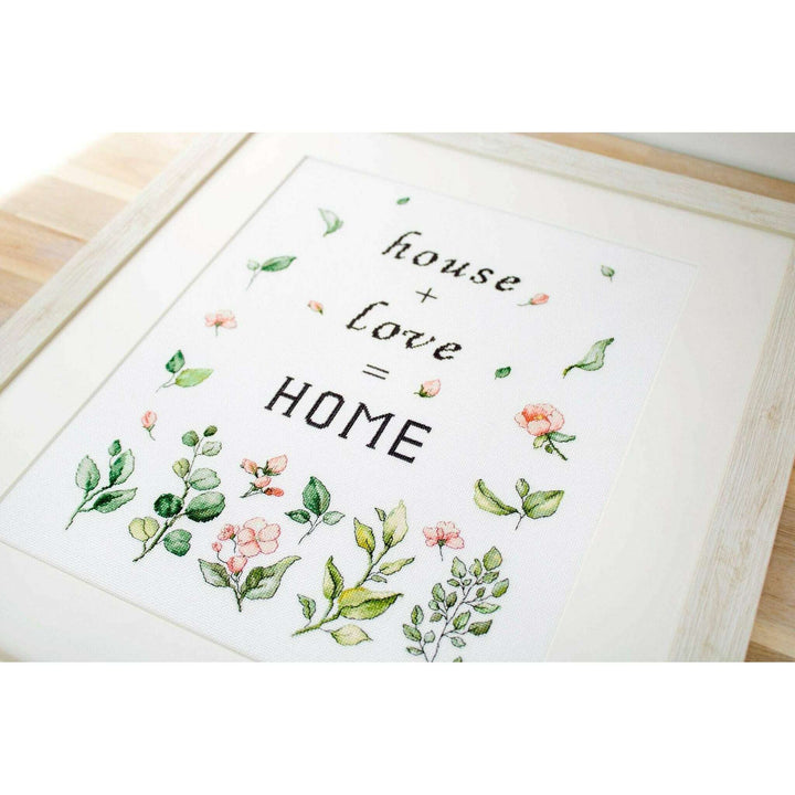 Leaves and Flowers B1162L Counted Cross-Stitch Kit