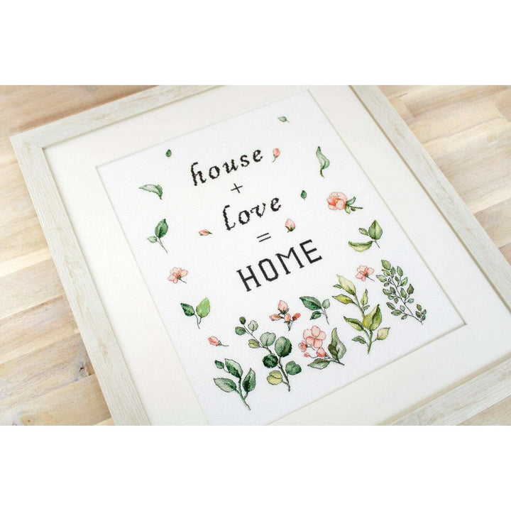 Leaves and Flowers B1162L Counted Cross-Stitch Kit