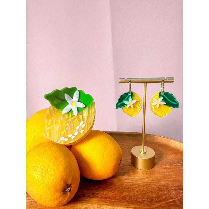 Lemon Hair Claw Clip