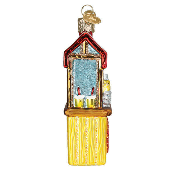 Old World Christmas Lemonade Stand Blown Glass Ornament