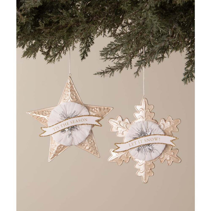 Let it Snow Flake Ornament by Bethany Lowe Designs 2