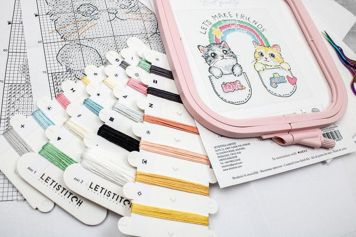 Let's make friends! L8043 Counted Cross Stitch Kit