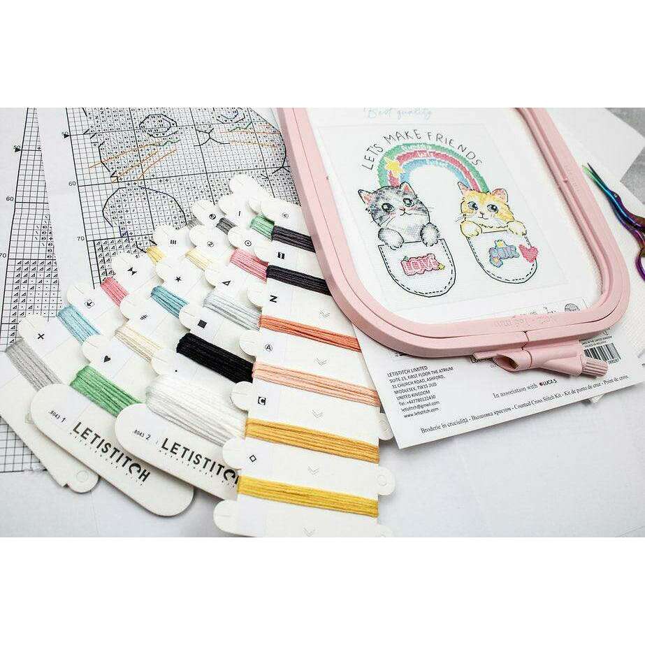Let's make friends! L8043 Counted Cross Stitch Kit