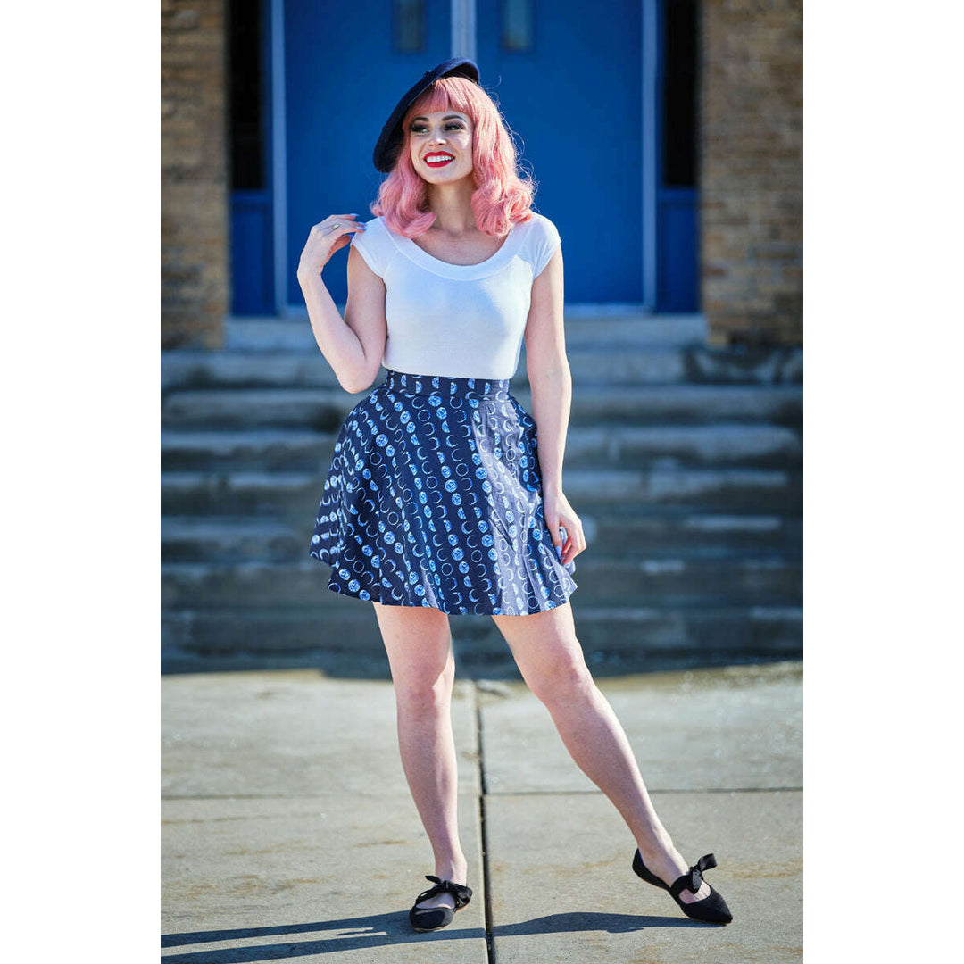 Let's Phase It Skater Skirt - Plus Sizes only