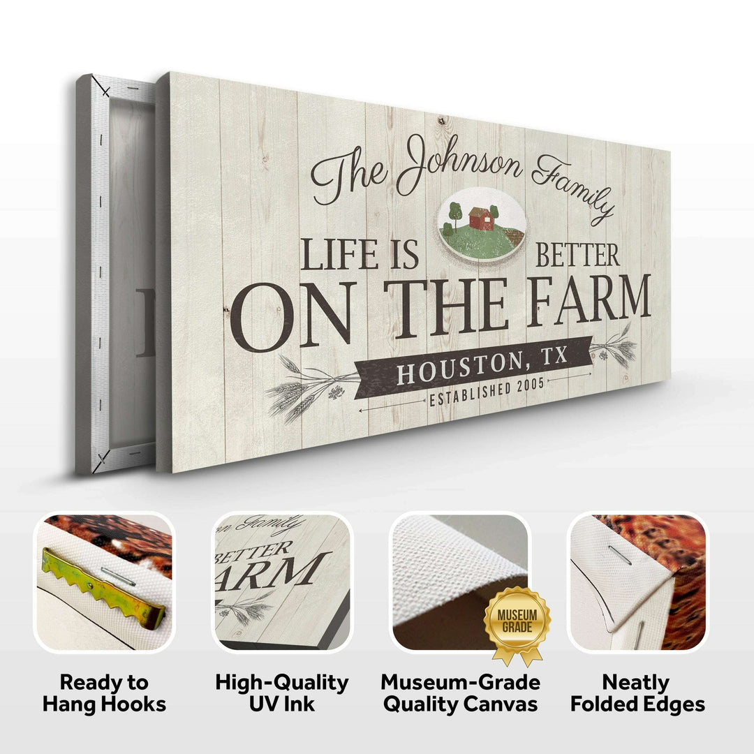 Life Is Better On The Farm Sign