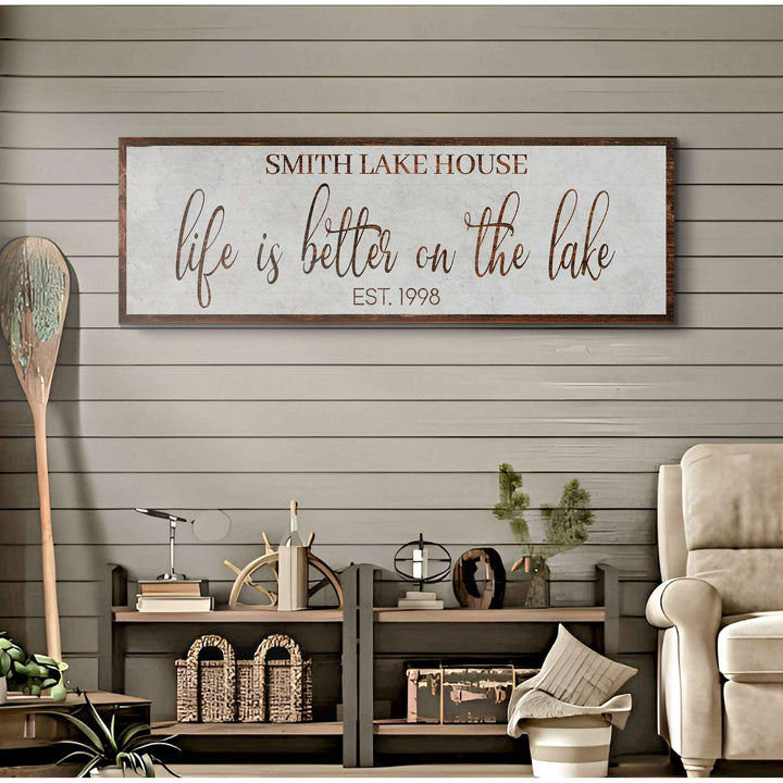 Life Is Better On The Lake Sign II