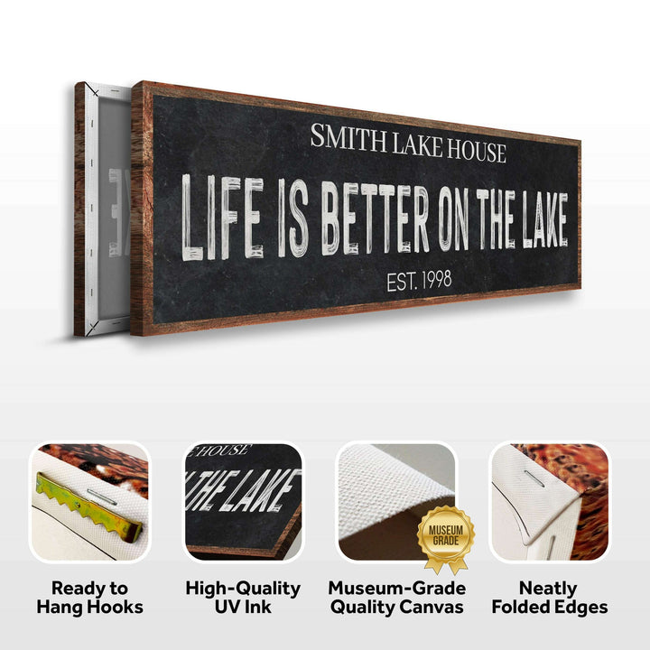 Life Is Better On The Lake Sign III