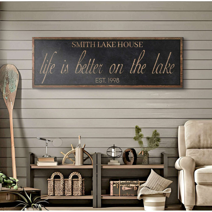 Life Is Better On The Lake Sign