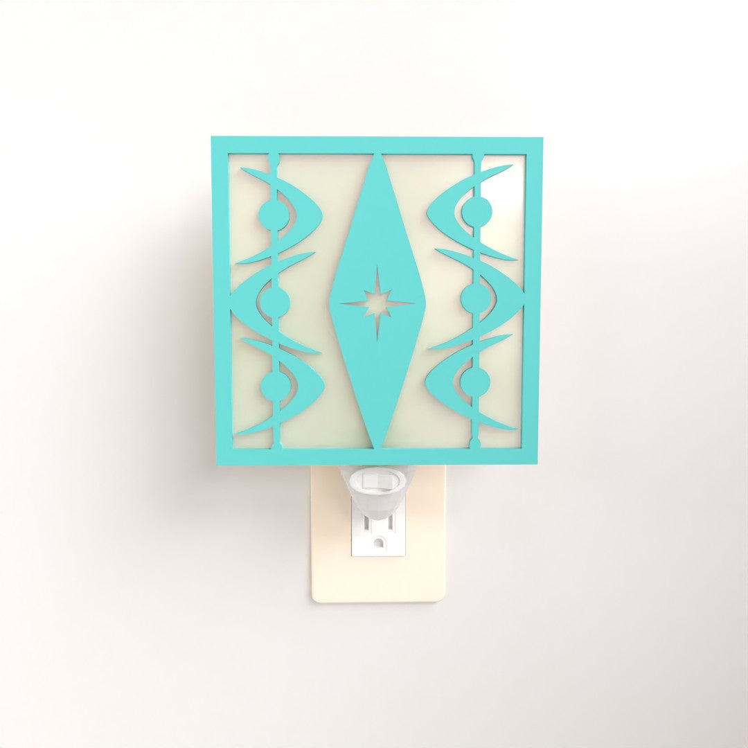 Diamond Starburst Midcentury Night Light