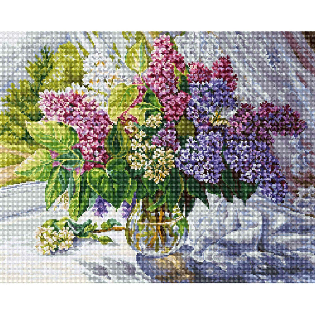 Lilac Bouquet B7015L Counted Cross-Stitch Kit