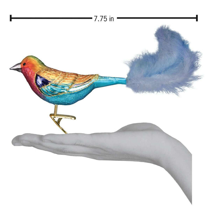 Old World Christmas Lilac-Breasted Roller Blown Glass Ornament