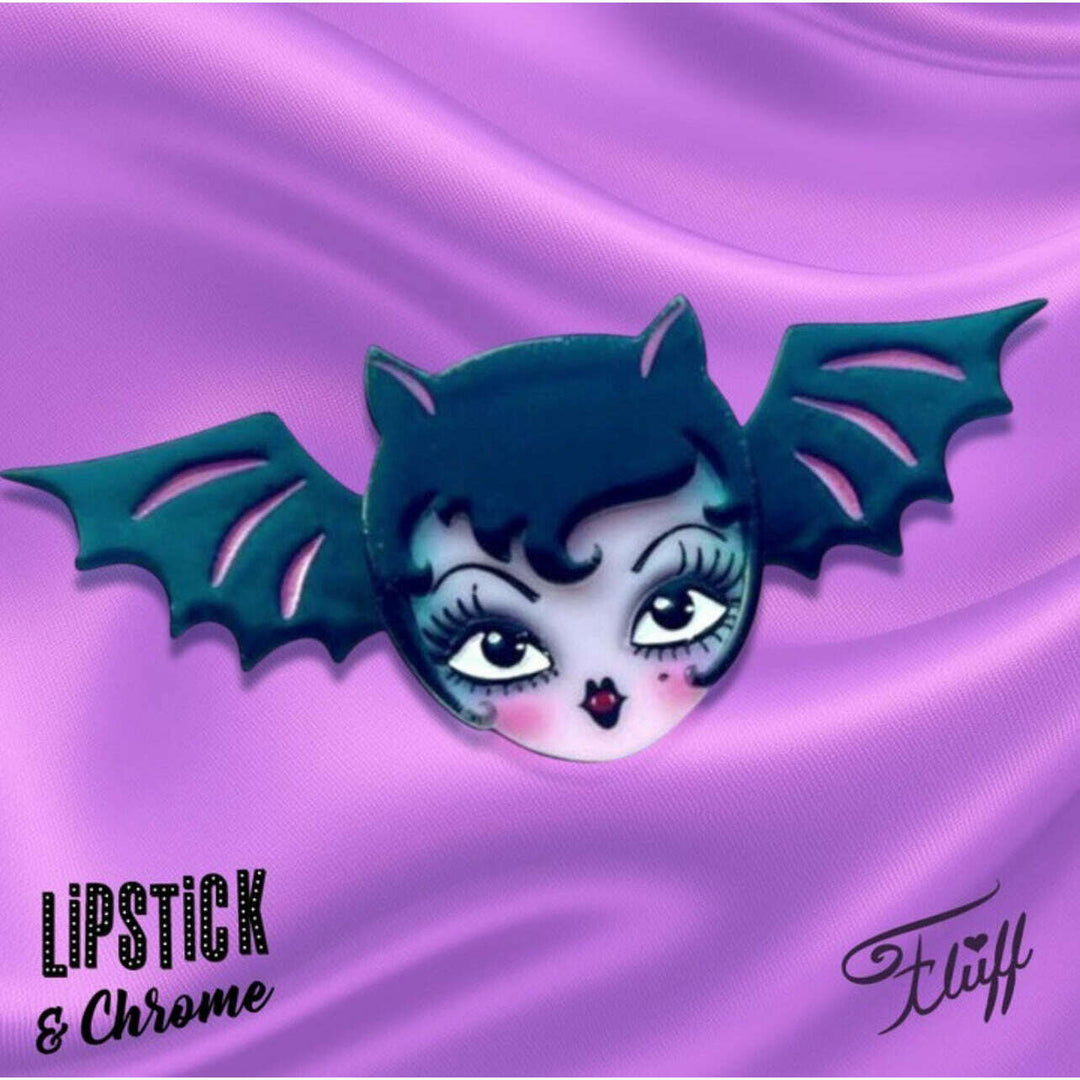 Lily the Vamp Brooch by Miss Fluff x Lipstick & Chrome – view 3