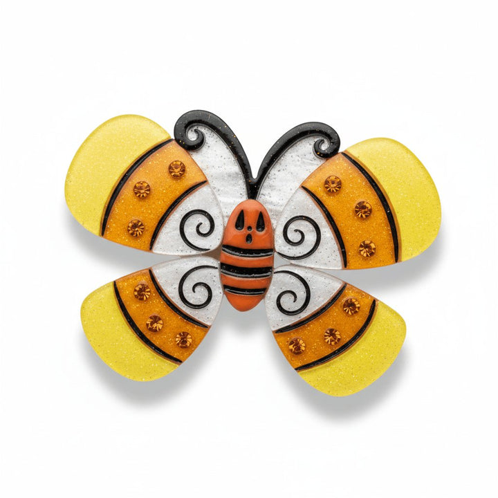Candy Corn Winged Weena Brooch by Johanna Parker x Lipstick & Chrome – view 2