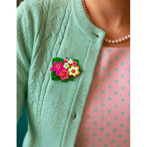 Floral Fantasy Brooch by Miss Fluff x Lipstick & Chrome