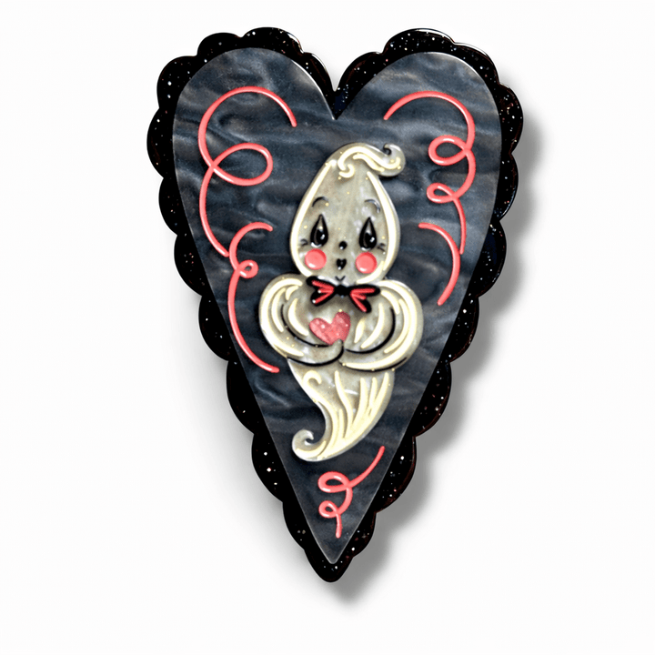 Haunted Heart Brooch by Johanna Parker x Lipstick & Chrome – view 2