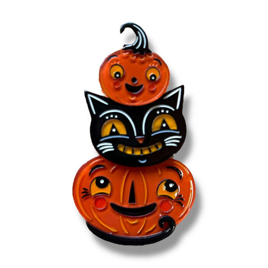 Jolly Jack Pumpkin Stack Brooch by Johanna Parker x Lipstick & Chrome – view 2