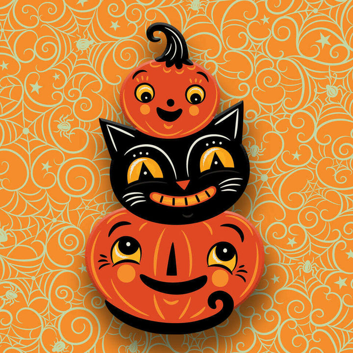 Jolly Jack Pumpkin Stack Brooch by Johanna Parker x Lipstick & Chrome – view 3