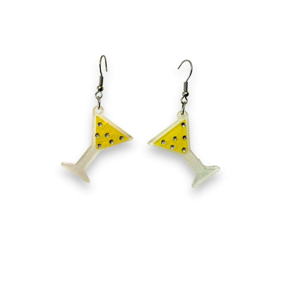 Martini Drop Earrings by Lipstick & Chrome – view 2