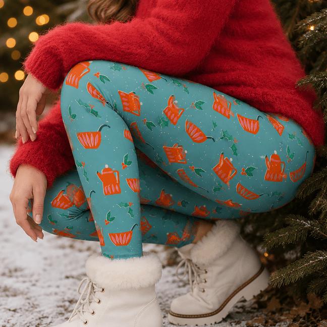 "Winter Wonderland Warmer" Buttery Soft Leggings by Lipstick & Chrome