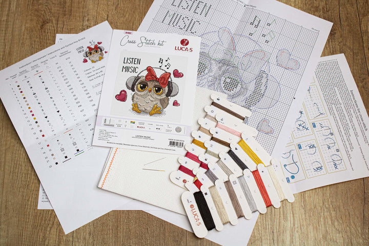 Listen Music B1402L Counted Cross-Stitch Kit