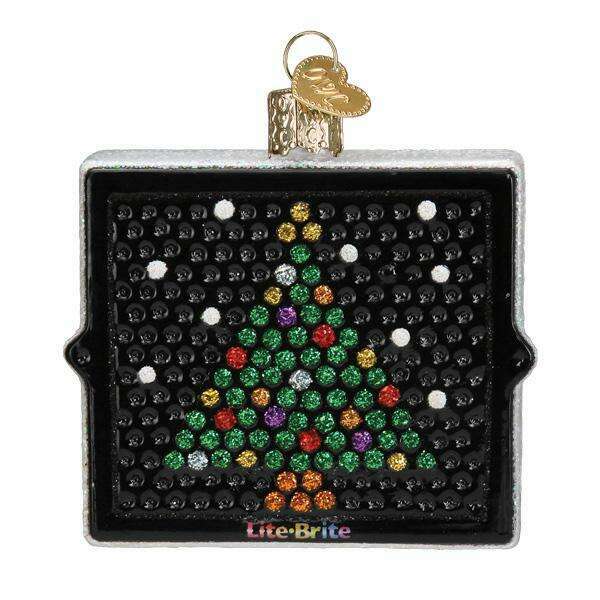 Old World Christmas Lite Brite Blown Glass Ornament