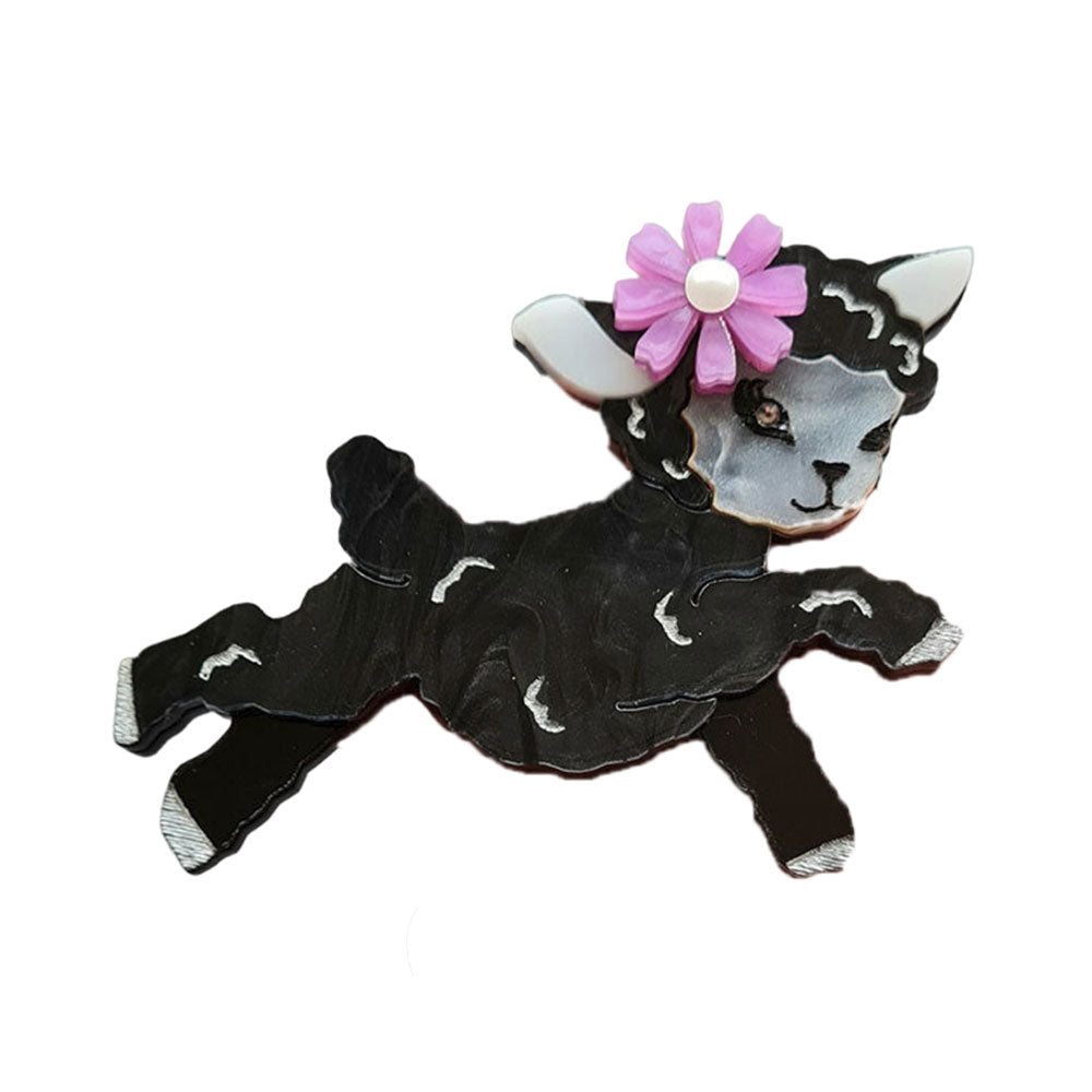 Little Black Sheep Brooch by Cherryloco Jewellery 1