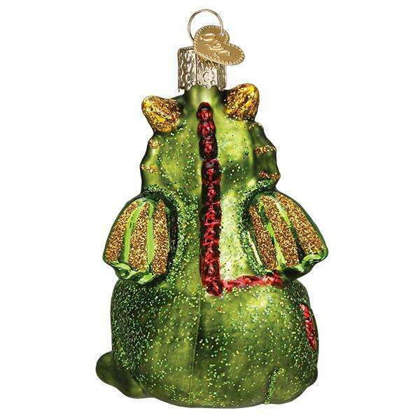 Old World Christmas Little Dragon Blown Glass Ornament