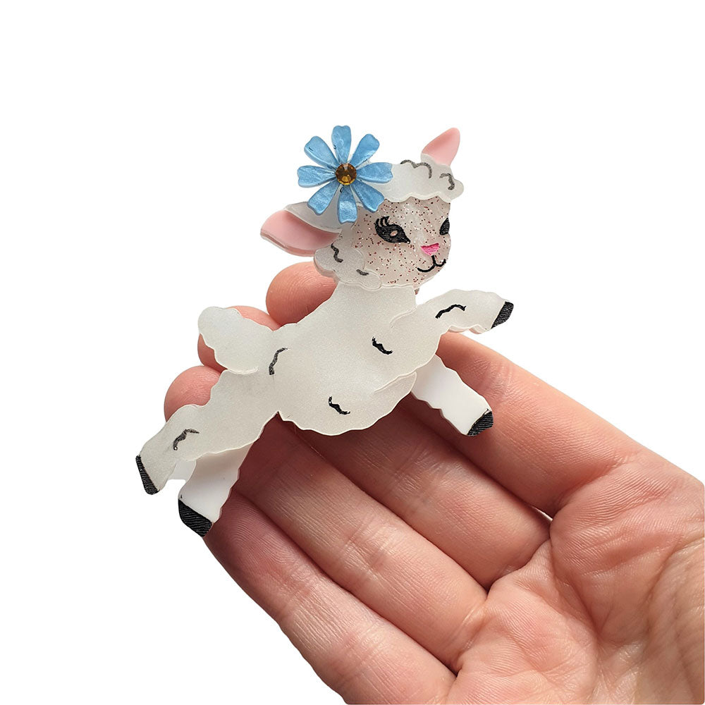 Little Lamb Brooch by Cherryloco Jewellery 4