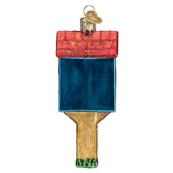 Old World Christmas Little Library Blown Glass Ornament