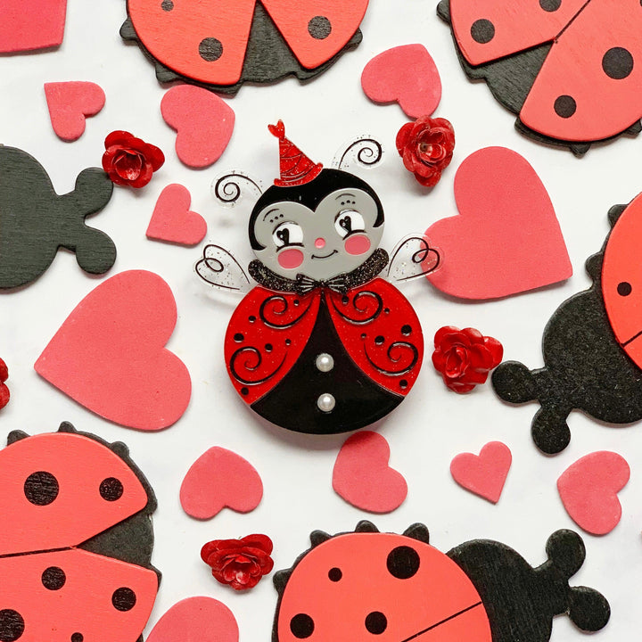 Little Love Bug Brooch by Johanna Parker x Lipstick & Chrome - Quirks!