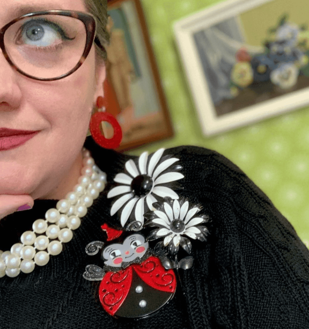 Little Love Bug Brooch by Johanna Parker x Lipstick & Chrome - Quirks!