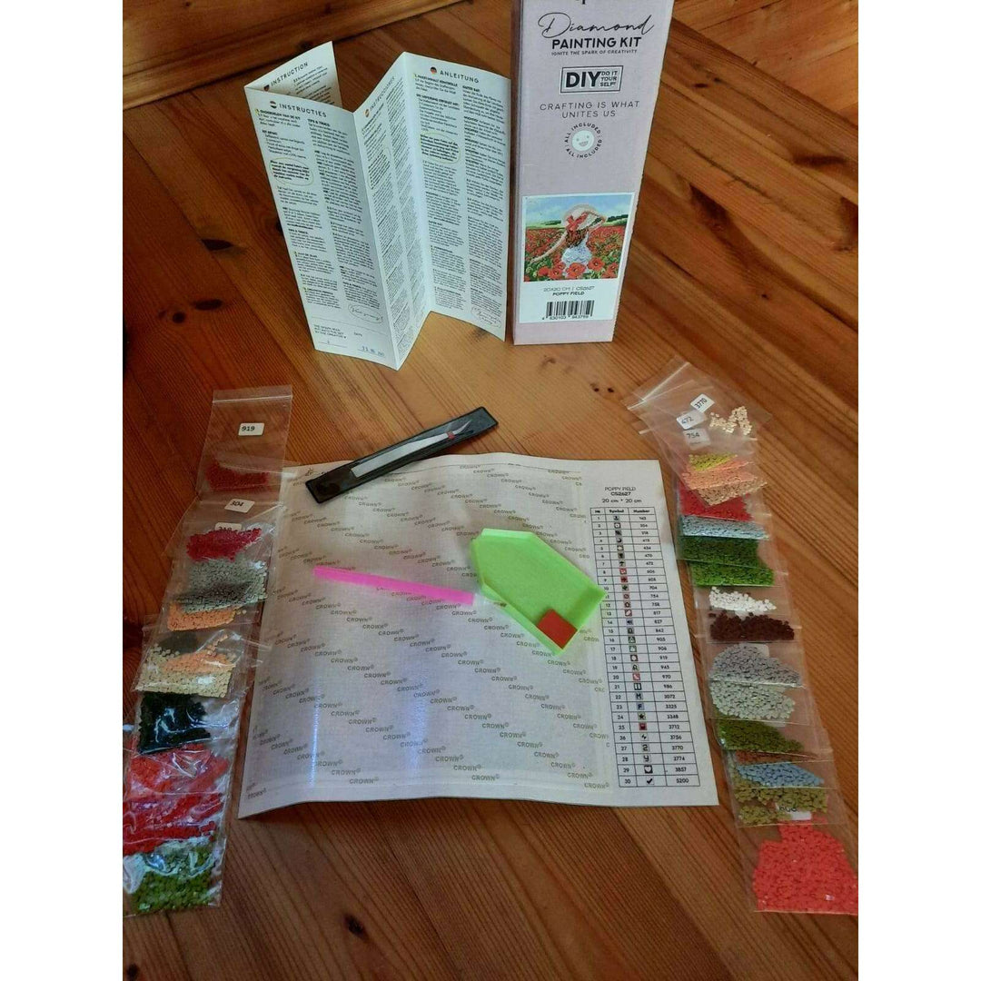 Little Owl CS2711 7.9 x 7.9 inches Crafting Spark Diamond Painting Kit.