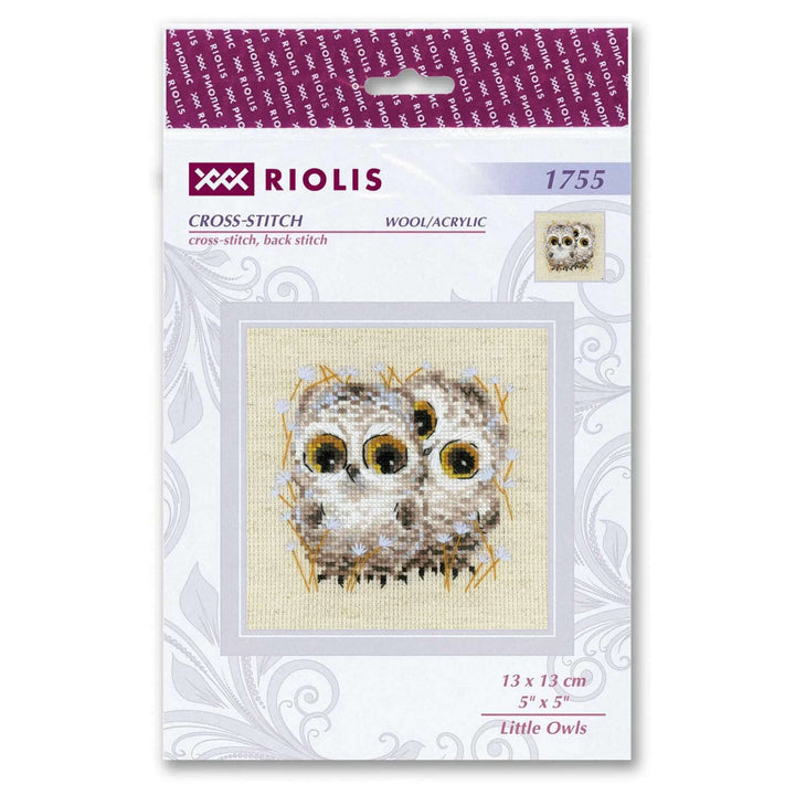 Little Owls R1755 Counted Cross Stitch Kit