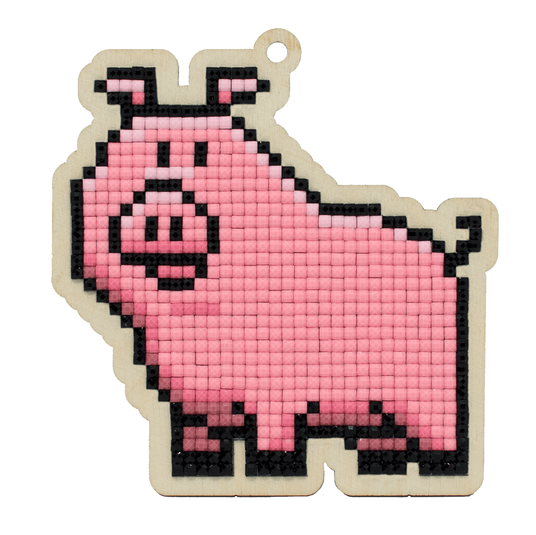 Little Pig CSw349 Diamond Painting on Plywood Kit