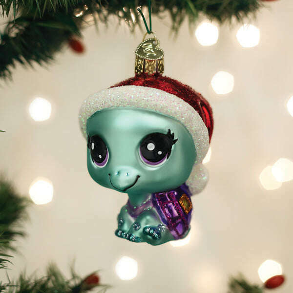 Old World Christmas Littlest Pet Shop Bev Blown Glass Ornament