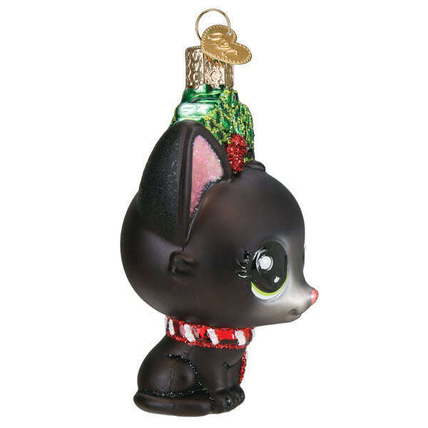 Old World Christmas Littlest Pet Shop Jade Blown Glass Ornament