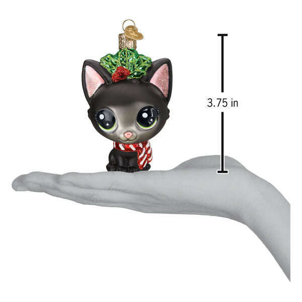 Old World Christmas Littlest Pet Shop Jade Blown Glass Ornament