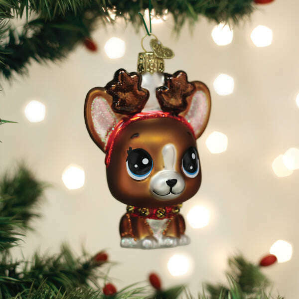 Old World Christmas Littlest Pet Shop Roxie Blown Glass Ornament