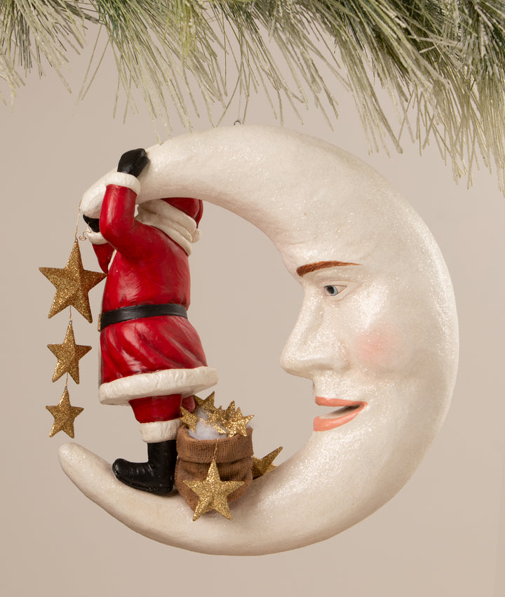 Starlight Santa in Moon by Bethany Lowe Designs, image 3