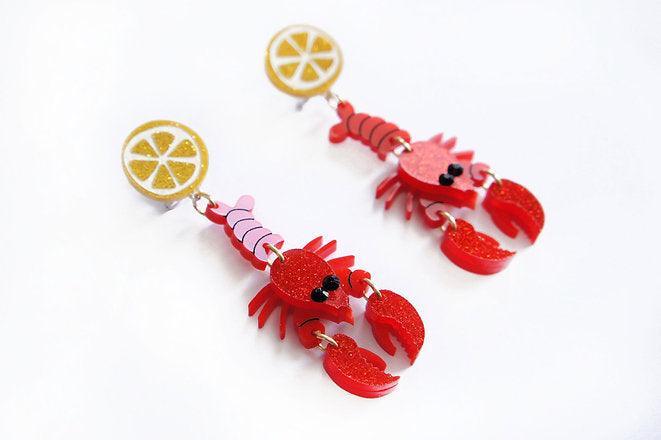 Lobster Earrings by Laliblue - Quirks!