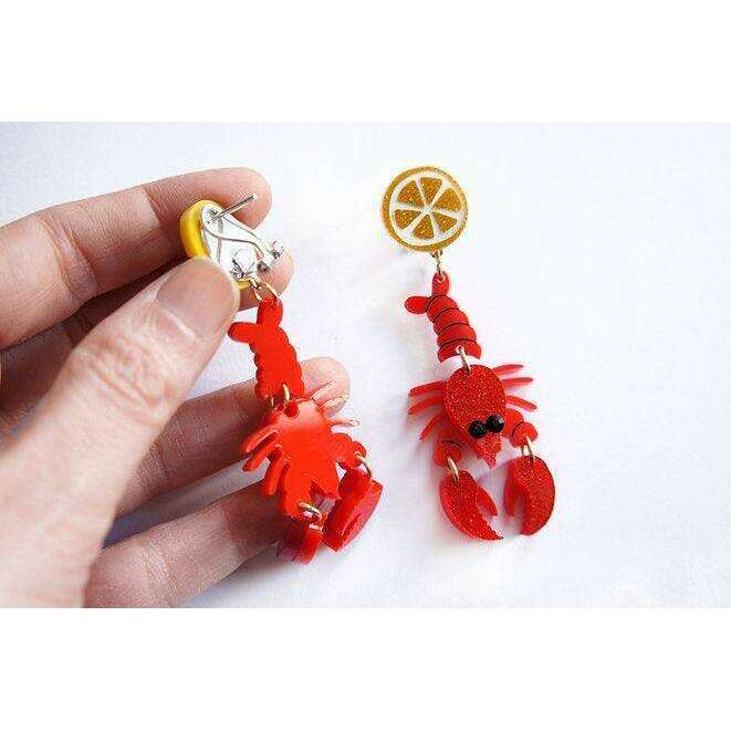 Lobster Earrings by Laliblue - Quirks!