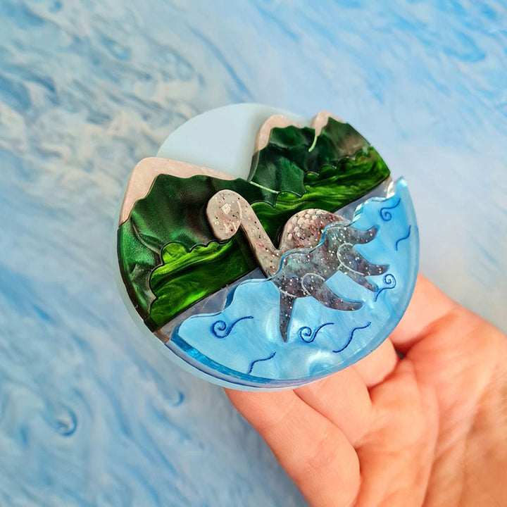 Loch Ness Monster Brooch by Cherryloco Jewellery 3