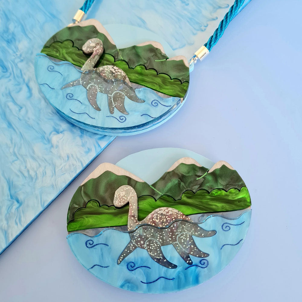 Loch Ness Monster Brooch by Cherryloco Jewellery 4